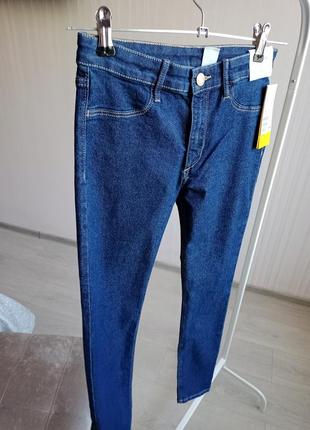 Новые джинсы, джинсы h&amp;m, для девочки, джинсы скинни, тонкие джинсы5 фото