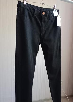 Джинсы, черные брюки, черные джинсы для девочки, черные скинни, тонкие джинсы аааа6 фото