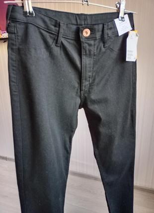 Джинсы, черные брюки, черные джинсы для девочки, черные скинни, тонкие джинсы аааа4 фото