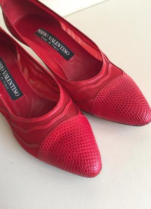 Кожаные туфли сеточка бренд mario valentinо3 фото