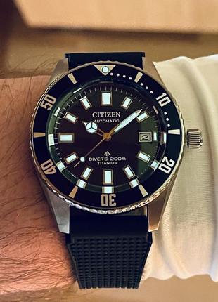 Citizen promaster "fujitsubo" titanium diver8 фото