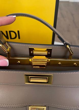 Сумка кожаная в стиле fendi 💫💫💫5 фото