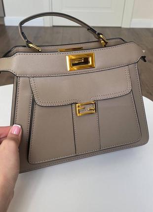 Сумка шкіряна в стилі fendi 💫💫💫