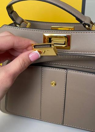 Сумка кожаная в стиле fendi 💫💫💫7 фото