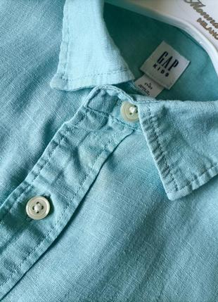 Рубашка gap, мятная рубашка, бирюзовая рубашка3 фото