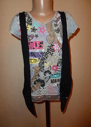 Яскрава футболка на 8-9 років matalan