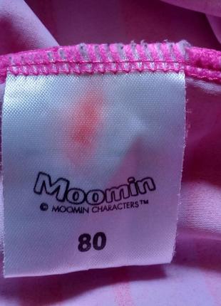 Слитный купальник шортиками moomin для девочки рост  80 см3 фото