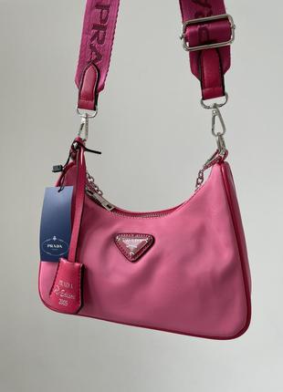 Сумка женская prada re-edition 2005 pink