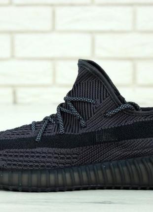 Мужские стильные летние кроссовки adidas yeezy boost 350 black.5 фото