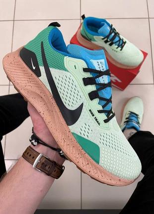 Чоловічі кросівки спортивні nike pegasus trail blue green кроссовки спортивные найк пегасус зеленые1 фото