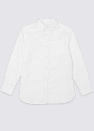 Котоновая рубашка мальчику 8/9 лет от m&s 3