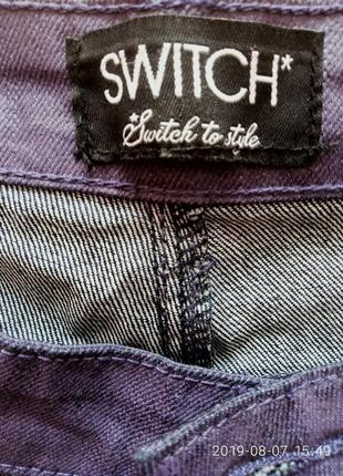 Красиві укорочені брюки чиносы в глибокому фіолетовому кольорі6 фото