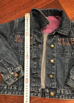 Красивая джинсовая курточка на рост 116 см3 фото