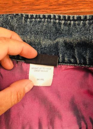 Красивая джинсовая курточка на рост 116 см4 фото