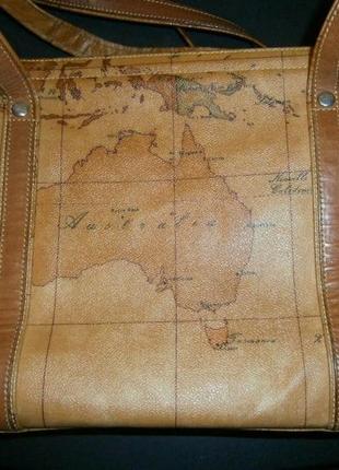 Alviero martini 1a classe world map tote bag sale3 фото