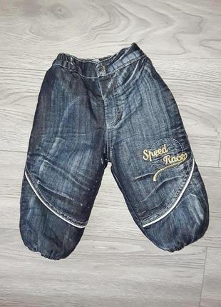 Зимові джинси на ріст 74см, демісезонні джинси