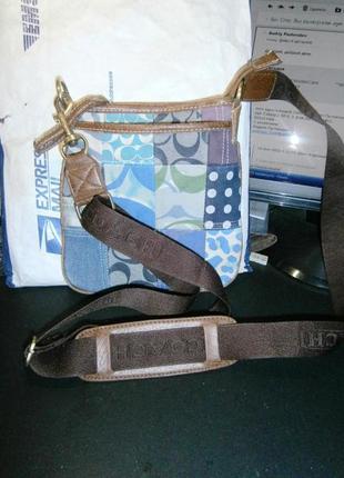 Auth. сoach аshley signature satin messenger bag оригинал