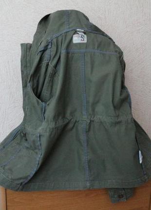 Pocopiano- натур. легкая куртка с капюшоном, ветровка, парка в идеале 11-12 лет5 фото