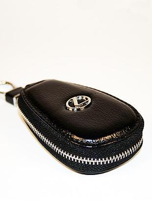 Ключница lexus - кожаная , брелок