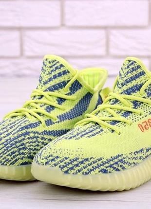 Мужские летние кроссовки adidas yeezy boost 350 yellow.3 фото