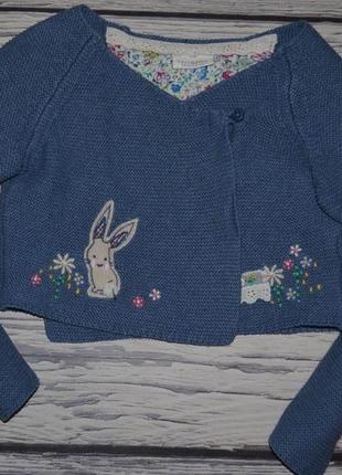 12 - 18 месяцев 86 см очень модный свитер джемпер для модницы с ккроликом next некст4 фото