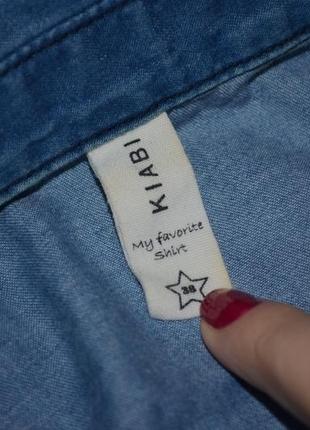 М/38 фирменная женская джинсовая летняя блуза рубашка безрукавка8 фото