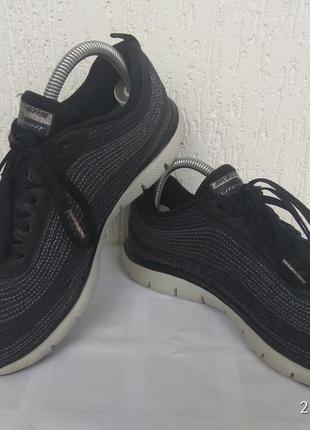 Суперлегенькие,текстильние  кроссовки skechers lite-weight р.371 фото