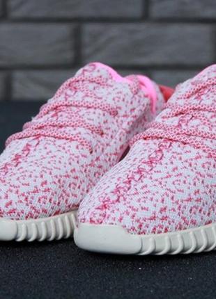 Акция!   женские летние лёгкие кроссовки adidas yeezy boost 350 pink.