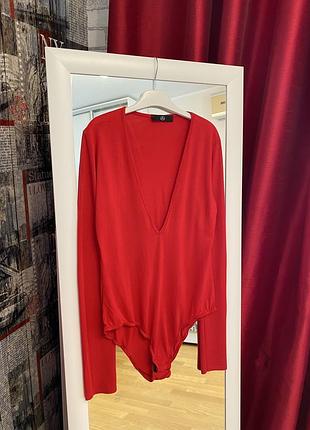 Стильний яскравий боді з вирізом, missguided, m, 38