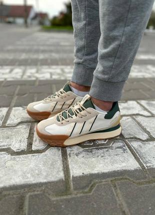 Мужские кроссовки adidas solar futro mixr cream white ivory green
 топ качества 🔝🔥