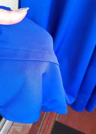 Синє плаття  сонцекльош з карманами4 фото
