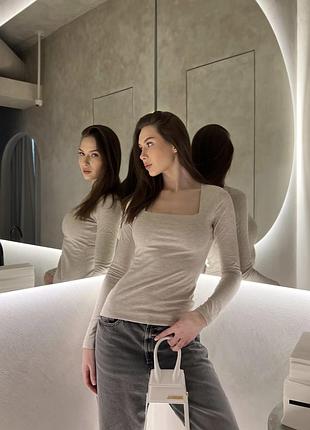 Лонг с квадратным вырезом