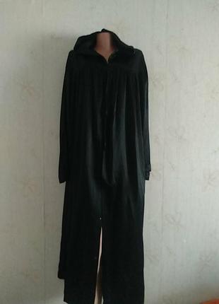 Шикарный винтажный плащ с капюшоном