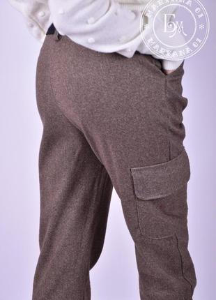 Теплі штани джоггери / карго розмір м7 фото