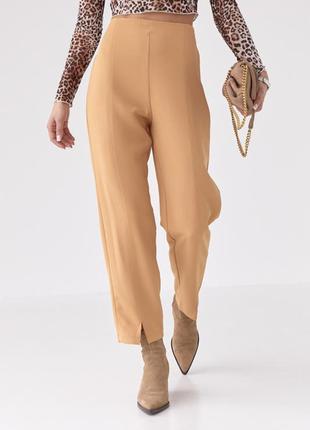 Брюки классические с разрезами спереди мод 3011