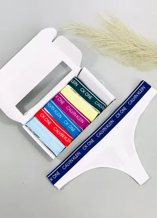 Трусики стринги танга calvin klein one 7 days of the week thong 7-pack2 фото