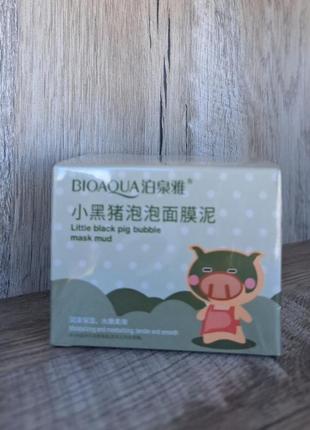 Бульбашкова маска для обличчя bioaqua carbonated bubble clay mask з каоліновою глиною, 100 г7 фото