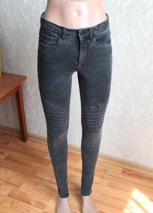 Серые джинсы скинни размер 36 с only2 фото
