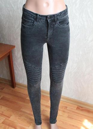 Серые джинсы скинни размер 36 с only1 фото