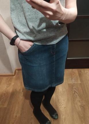 Джинсовая юбка миди gloria jeans, 38/m/461 фото