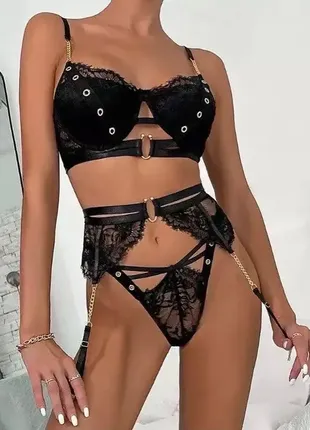 Модный комплект женского белья sexy lingerie