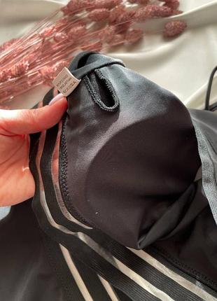 Бомбезный купальник черного цвета, плавки высокой посадки, топ спортивного кроя, размер: с,м,л