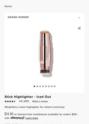 Кремовый стик-хайлайтер anastasia beverly hills stick highlighter9 фото