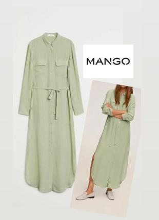 Платье длинное mango