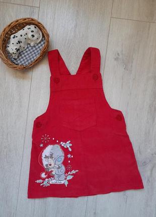 Сарафан новогодний f&amp;f 6-9 мес одежда для младенцев
