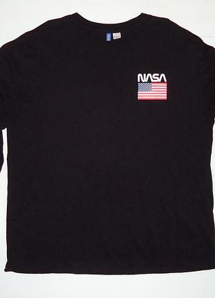 Лонгслив  h&amp;m nasa united states cotton (xl)