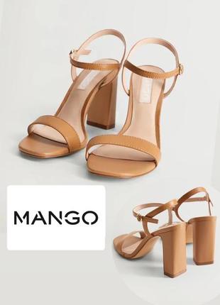 Босоножки кожаные фирменные mango1 фото