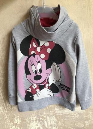 Свитшот на флисе минни маус