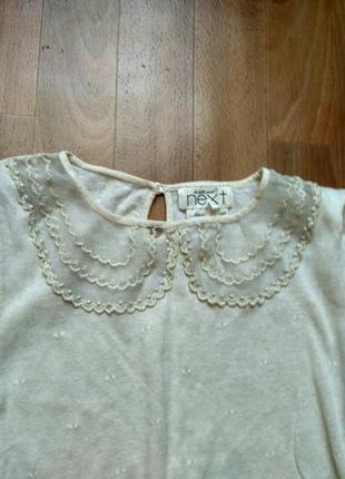 Блузка-футболка кремового цвета3 фото