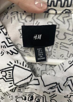 Рубашка с коротким рукавом h&amp;m x keith haring